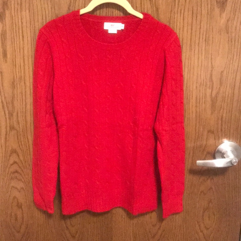 Vineyard Vines 100% cashmere cable knit sweater
